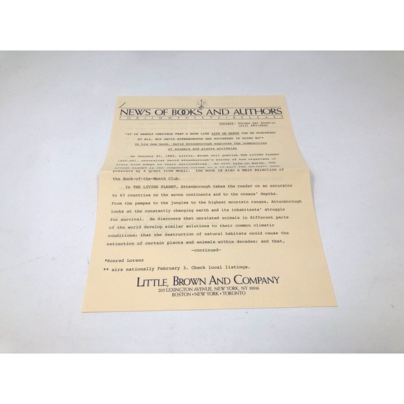 (Salesman Edition/ARC) The Living Planet by David Attenborough Paperwork & Photo - Picture 3 of 9